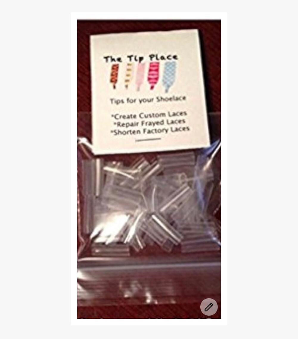 The tip of shoelace an aglet Replacement Clear